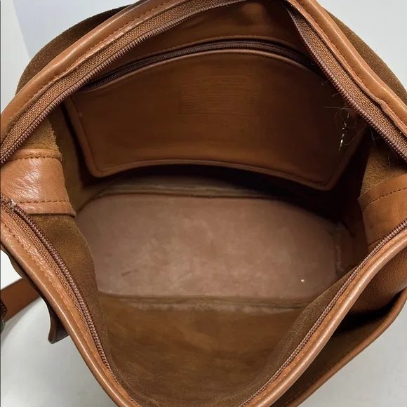 Vintage COACH 4115 Whitney Flap Crossbody Bag Brown Leather Made in USA - Picture 13 of 17